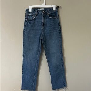 Zara Classic Indigo Denim Pants